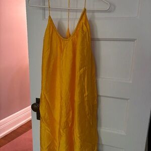 Orange mini dress